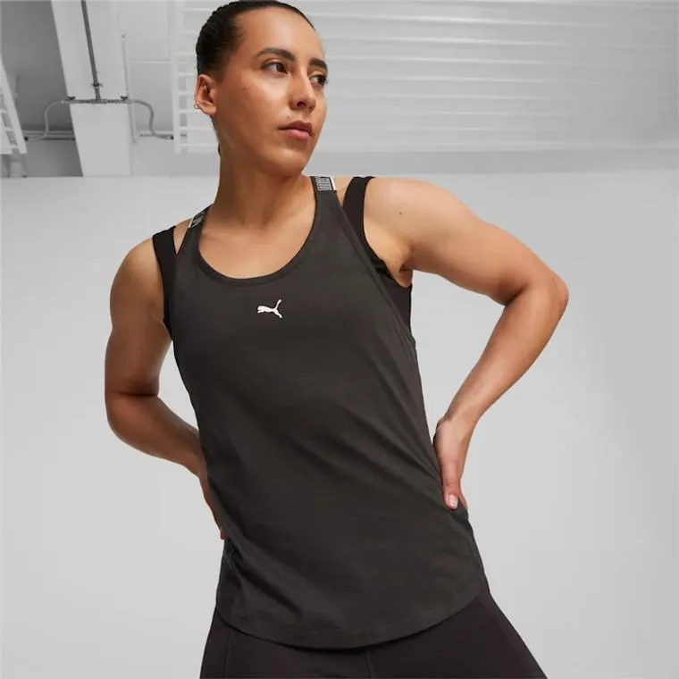 Puma Womens Strong Training Tank Black/White