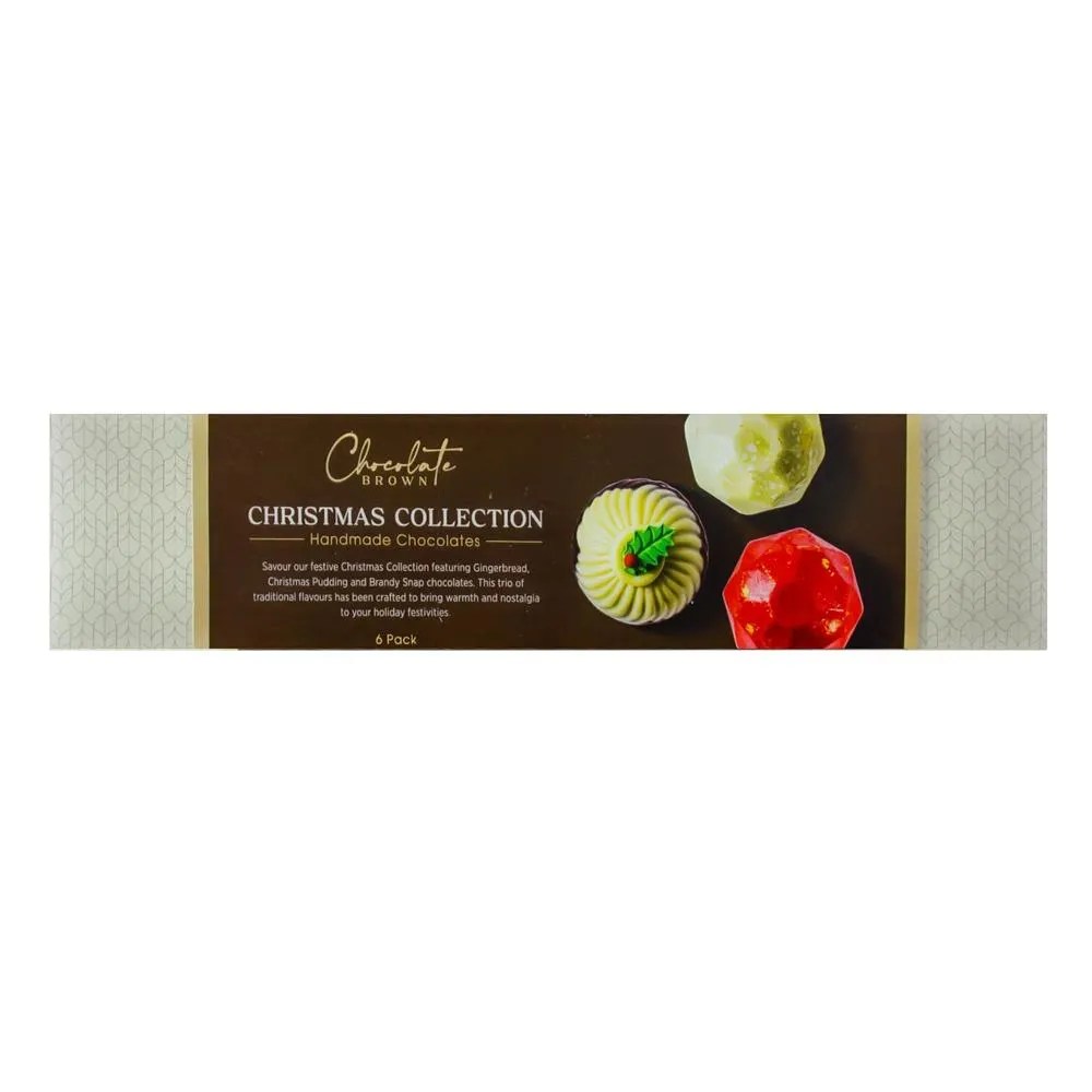 Chocolate Brown Christmas Collection Pack of 6