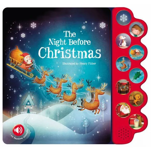 The Night Before Christmas 10 Button Sound Board Book