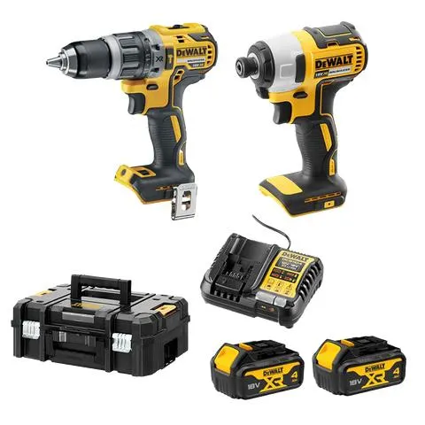 DeWalt Cordless Hammer Drill & Impact Driver Brushless18V 4Ah