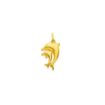 9ct, Dolphin Pendant