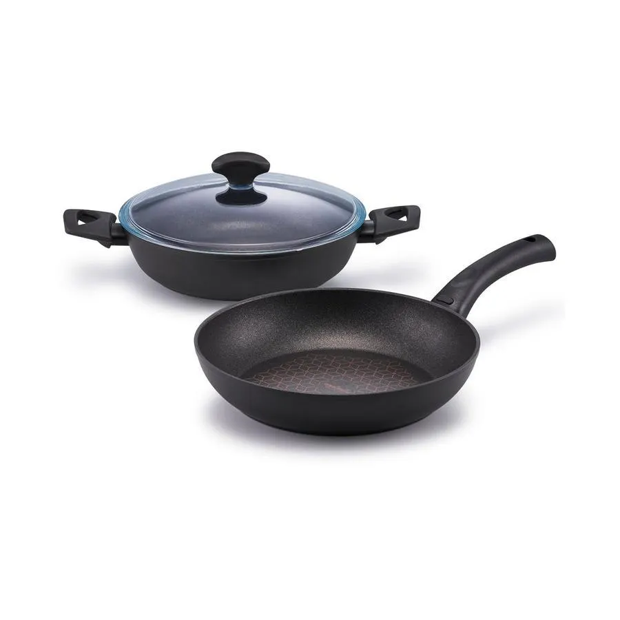 Essteele Per Salute 2 Piece Cookware Set Black