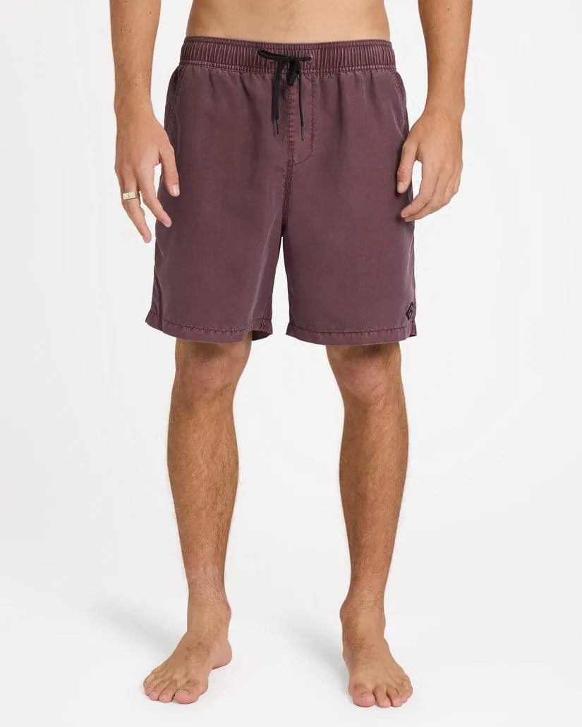 MENS ALL DAY OVERDYE LAYBACK 17" BOARDSHORTS