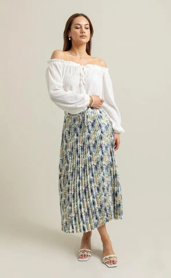 Textured Jersey Off The Shoulder Top