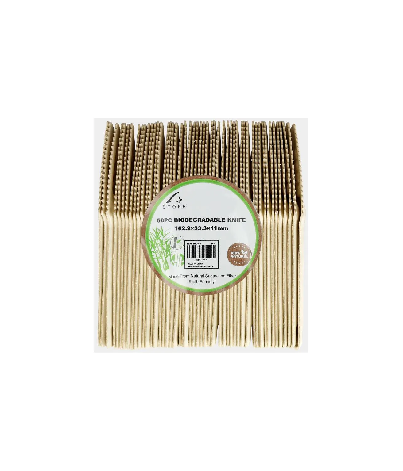 Biodegradable Knives 16.2cm 50pk
