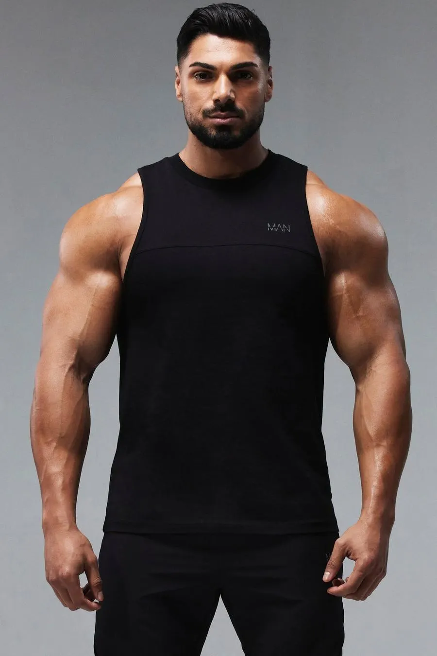 Man Active X Andrei Gym Racer Tank