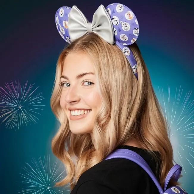Mickey and Friends Disney100 Loungefly Ears Headband for Adults