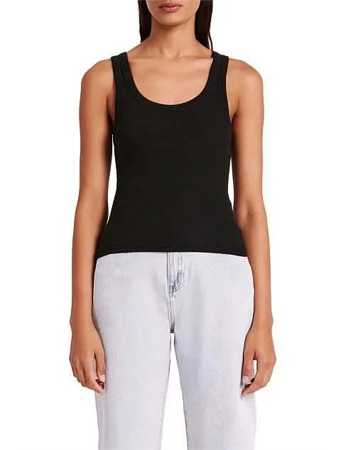 Organic Cotton Rib Singlet