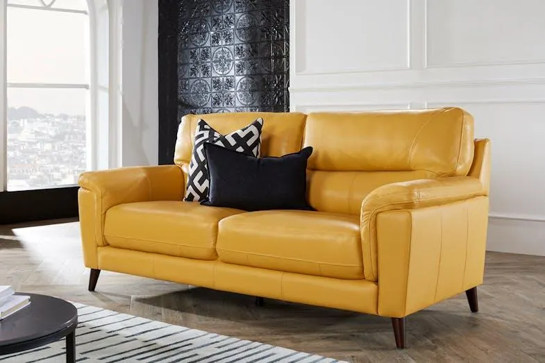 Braxton 3 Seater Leather Sofa