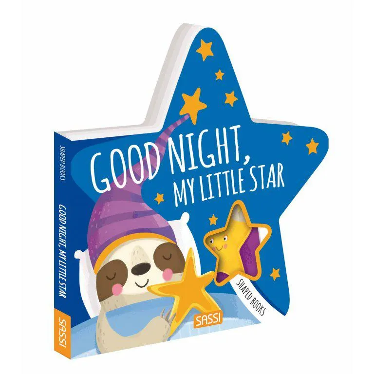 Sassi | Goodnight My Little Star - Shaped Board Book