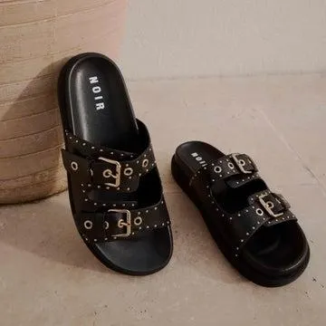 Rowan Woman's Leather Slides