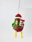Christmas Shop Claydough Ornament, Kiwi with Dangling Legs