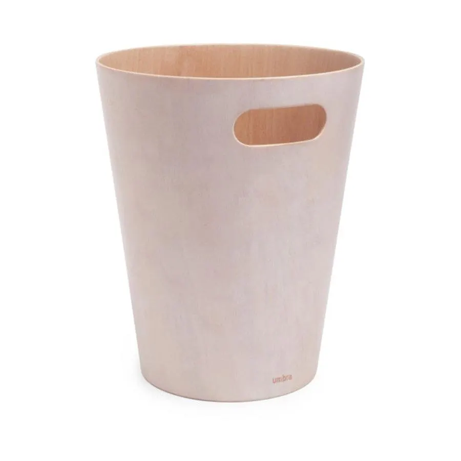 Umbra Woodrow Trash Can (7.5L) White/Natural