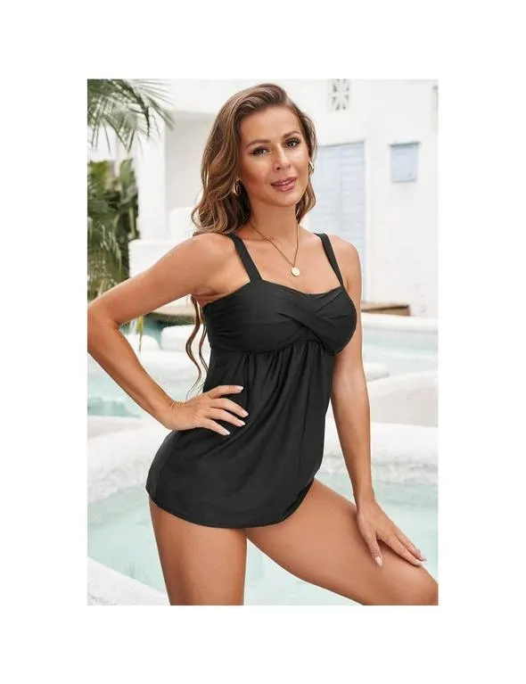 Azura Exchange 2pcs Swing Tankini Swimsuit