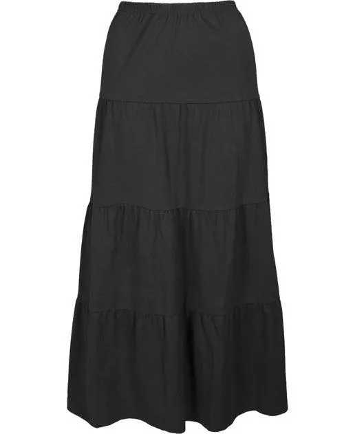 Women's Knit Tiered Skirt