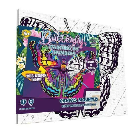 Splat Planet Paint By Numbers Butterfly