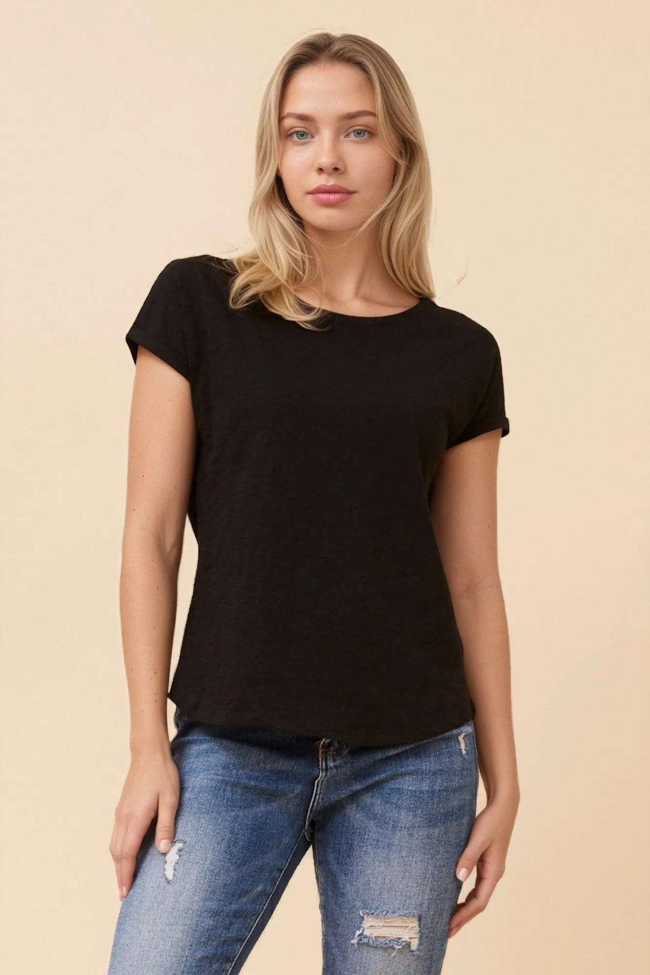 LORETTA SOLID T-SHIRT