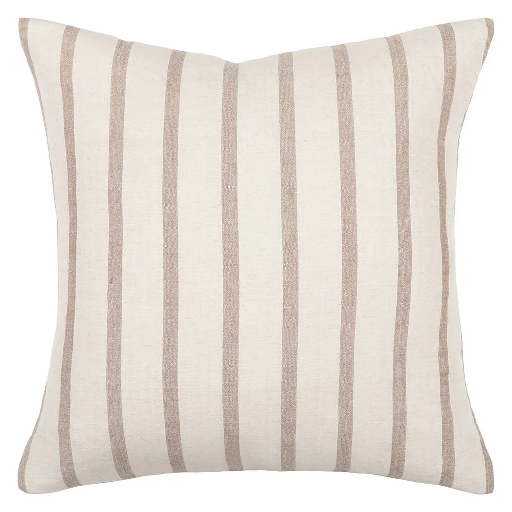 Hampton linen blend cushion cover 55cm cumin