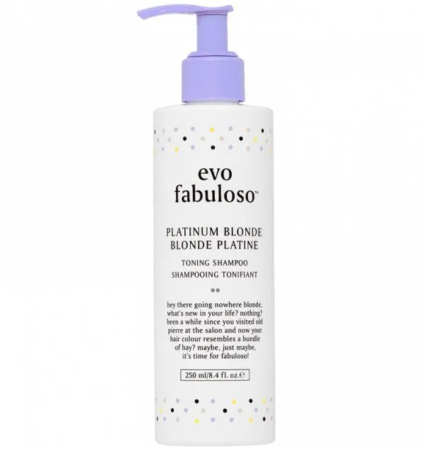 Evo Fabuloso Platinum Blonde Toning Shampoo 250ml