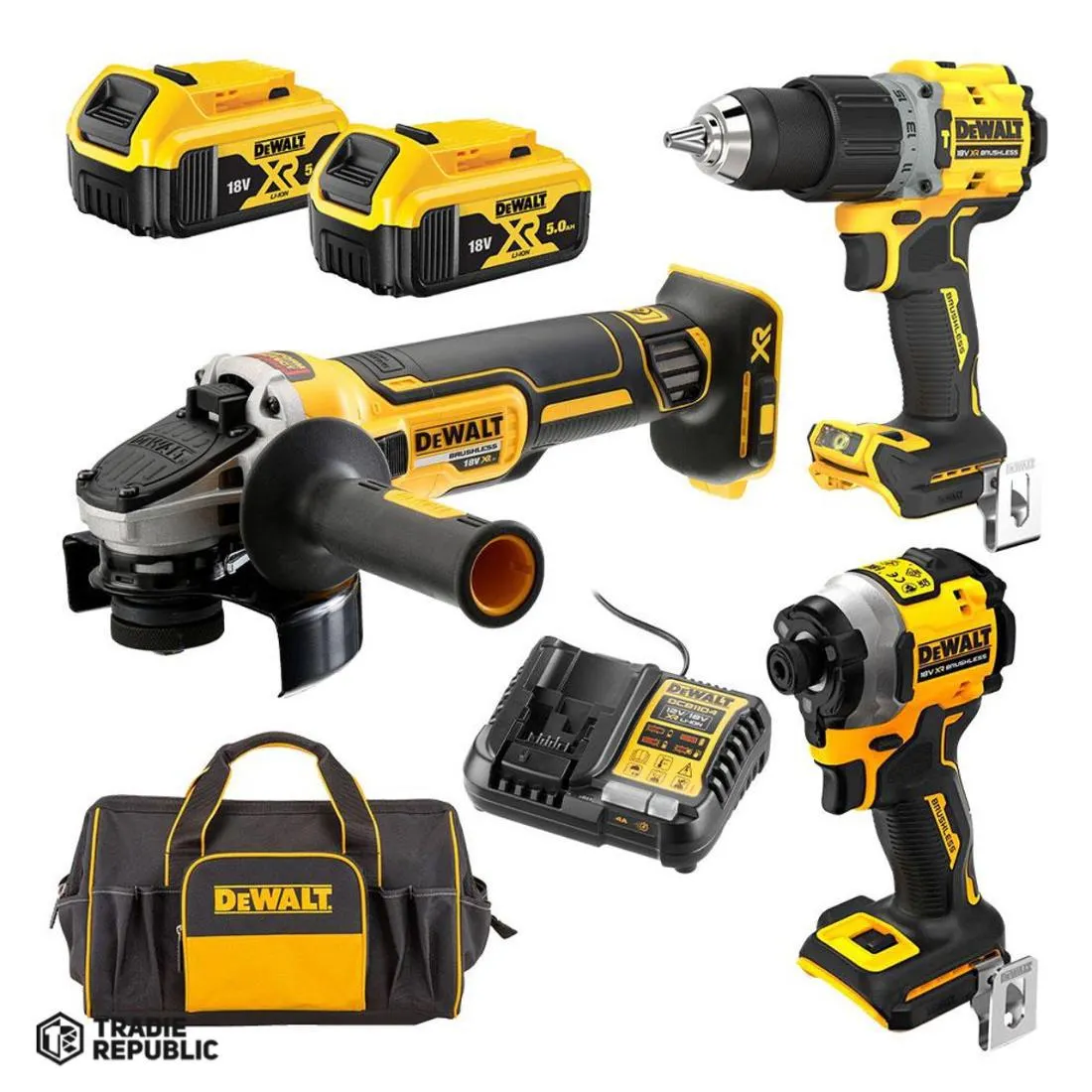 DEWALT 18V XR 3 Piece Combo Kit 5.0Ah