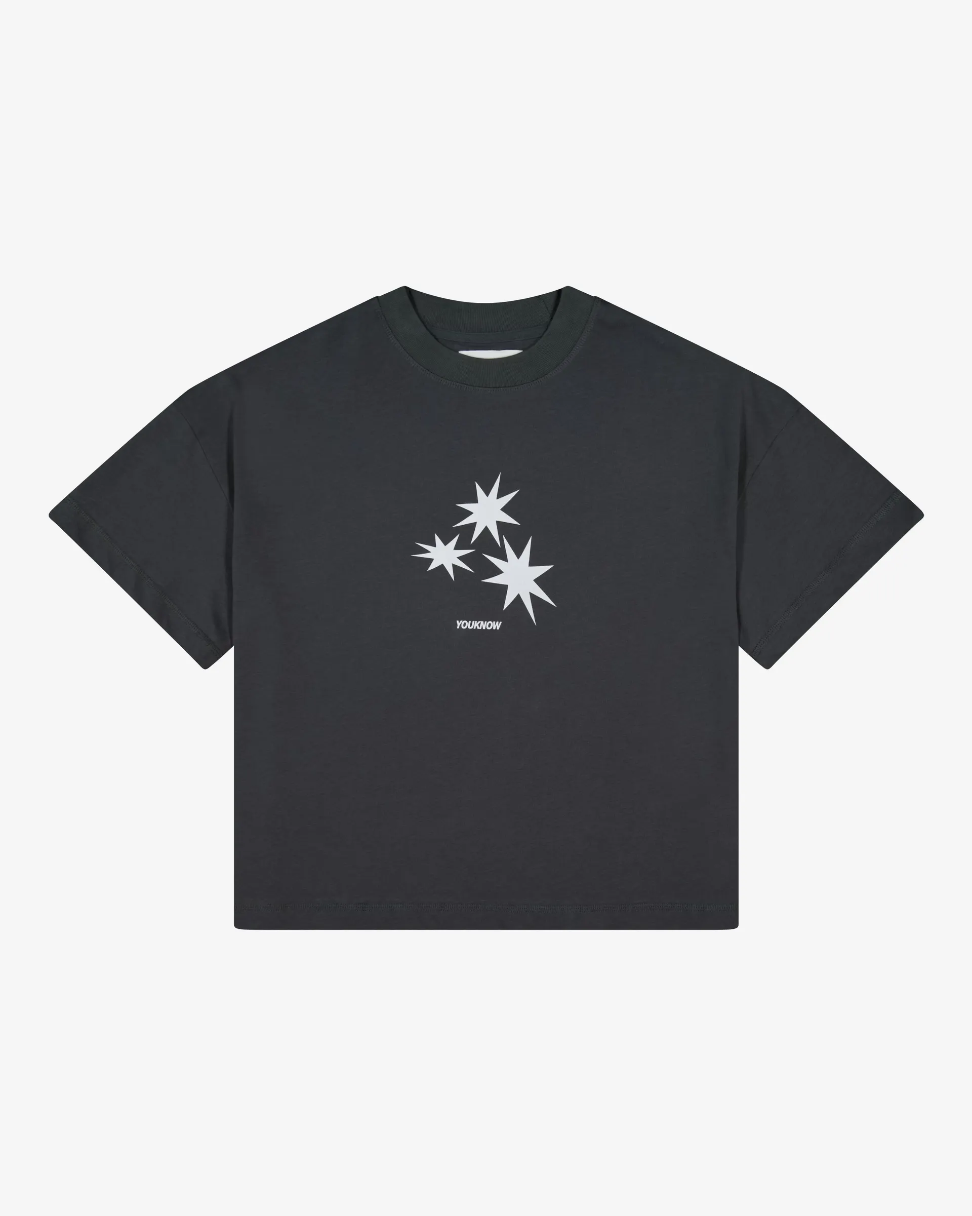 Star Box Tee | Charcoal