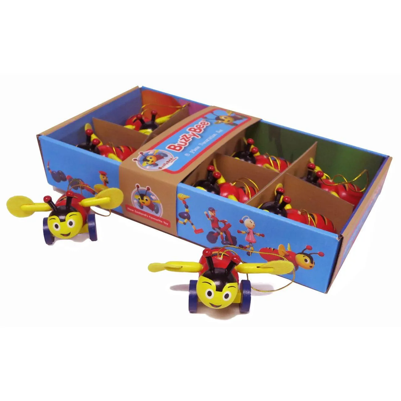 Buzzy Bee 8 Piece Christmas Decoration Set