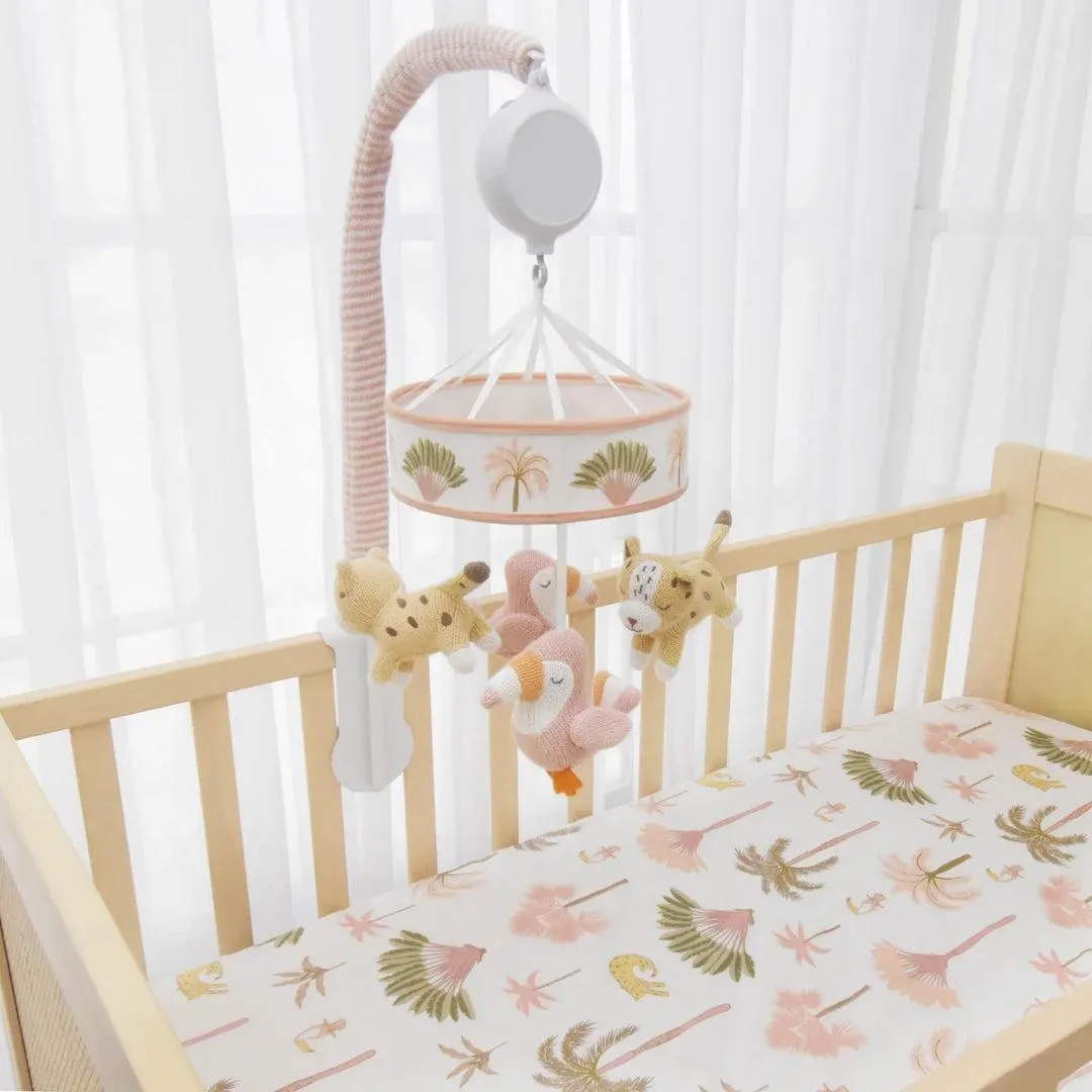 Lolli Living Tropical Mia Cot Fitted Sheet