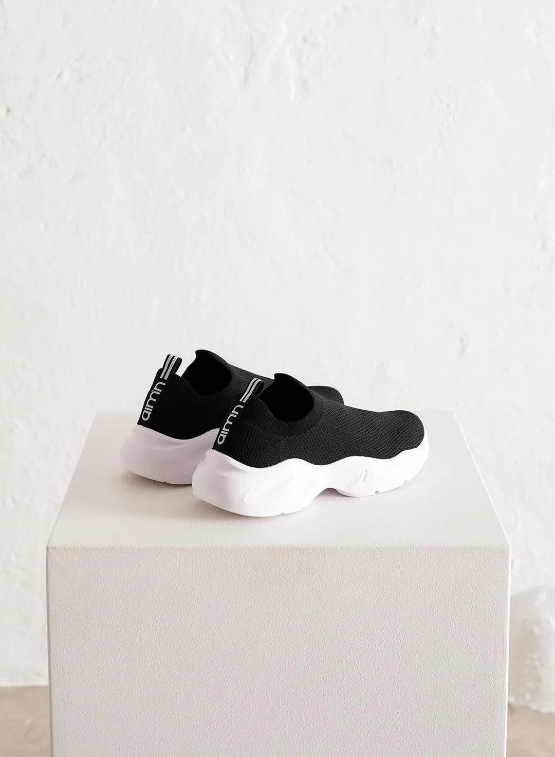 BLACK AIM HIGH SNEAKERS