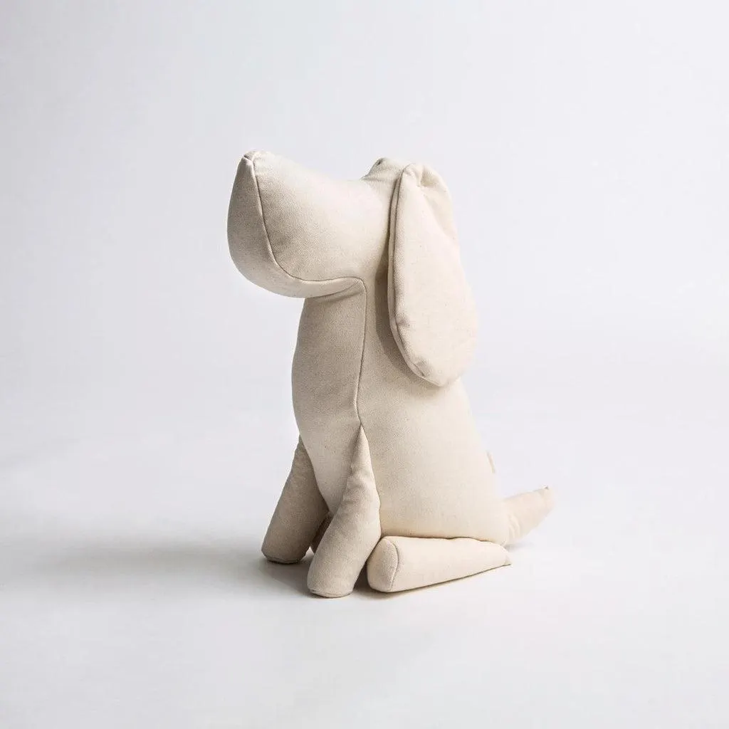 Deco Dog Johan in Nature White