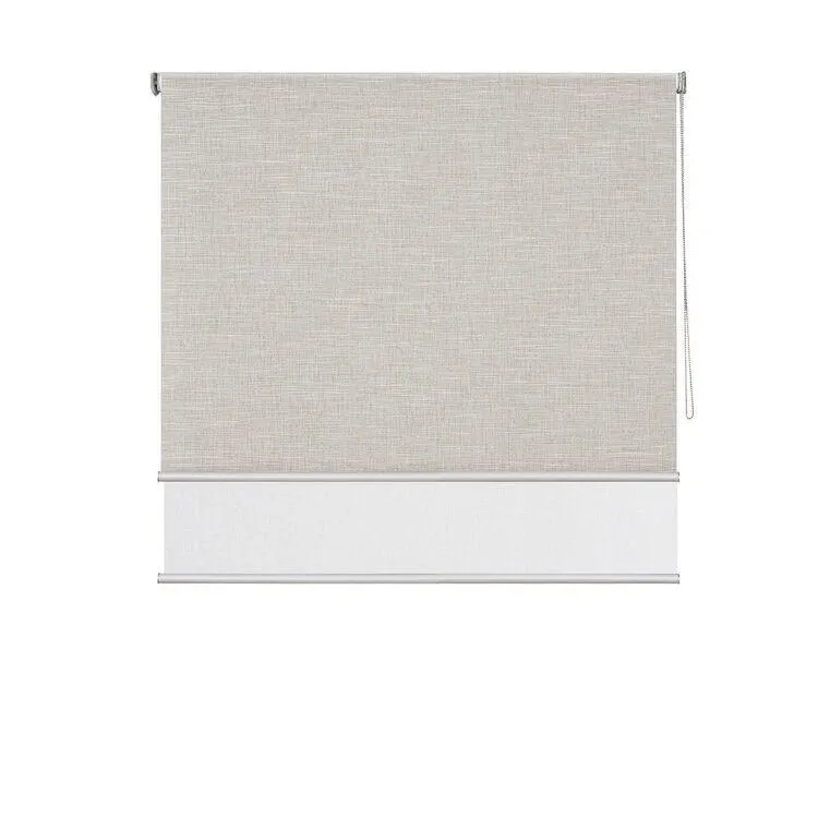 Windowshade Mira Jacquard Dual Roller Blind Pearl