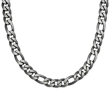 Chisel Stainless Steel 65cm Gunmetal 3+1 Figaro Chain