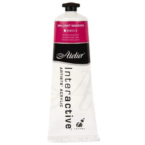 Atelier S3 Acrylic Paint Brilliant Magenta 80ml