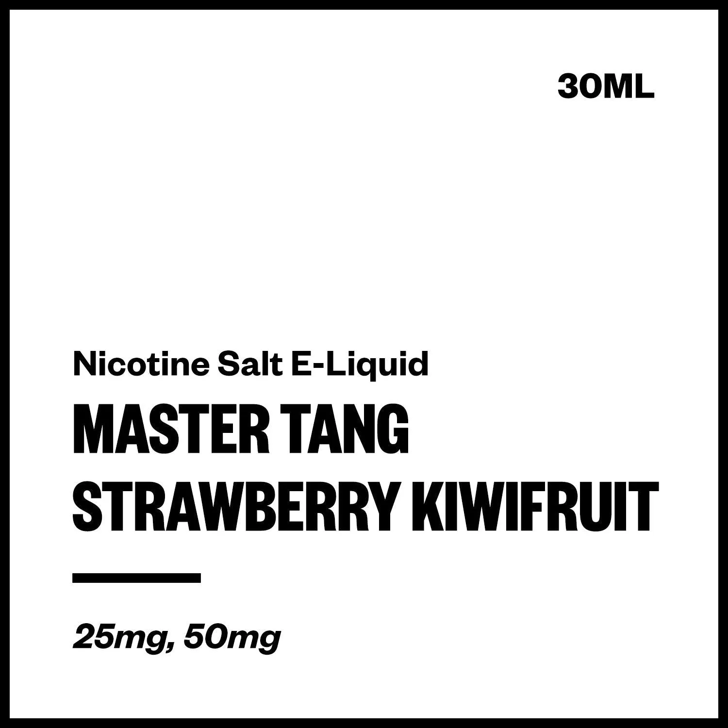 Master Tang - Strawberry Kiwifruit (Nic Salt E-Liquid 30ml)