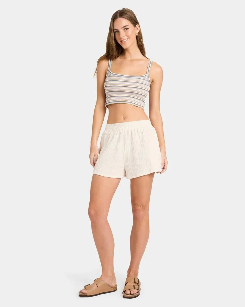 WOMENS PALMY ELASTIC WAIST SHORTS