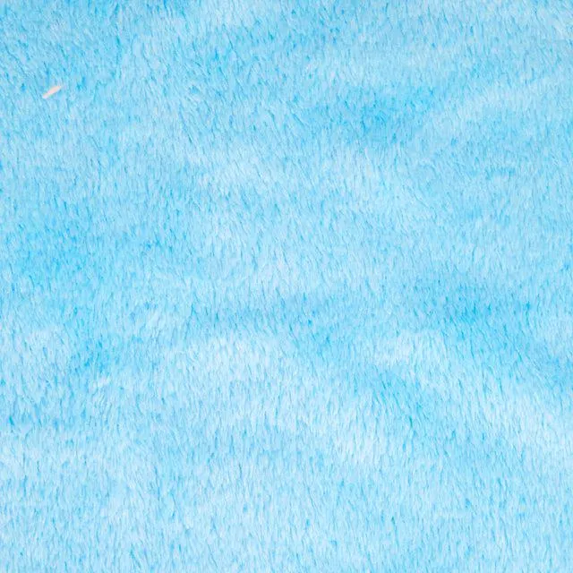 Coral Fleece Plain Fabric, Blue- Width 155cm
