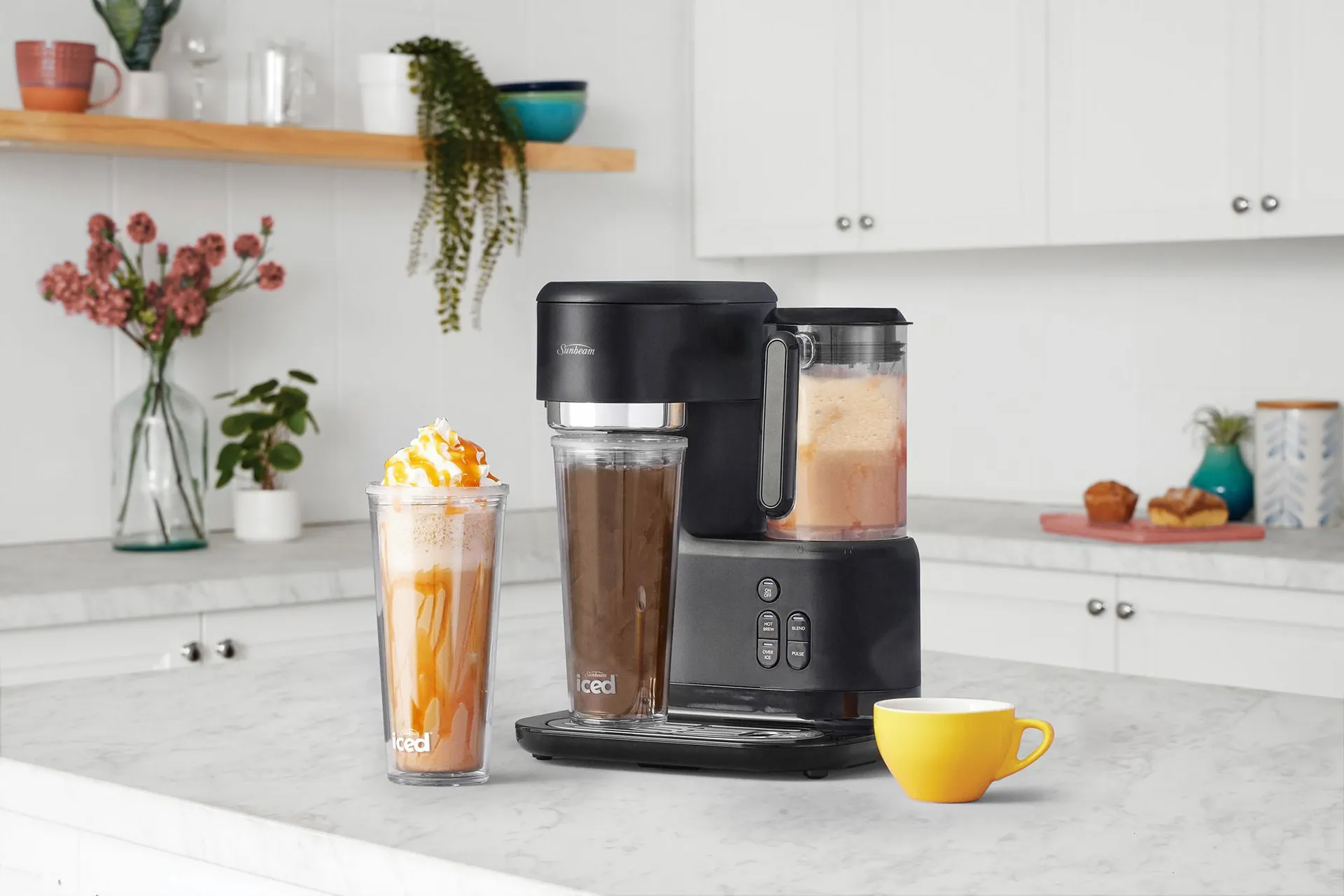 Sunbeam Frappe Iced + Hot Coffee Machine SDP2000BK | Versatile Coffee Maker