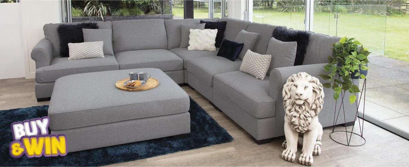 Brighton Corner suite With Ottoman - Cloud