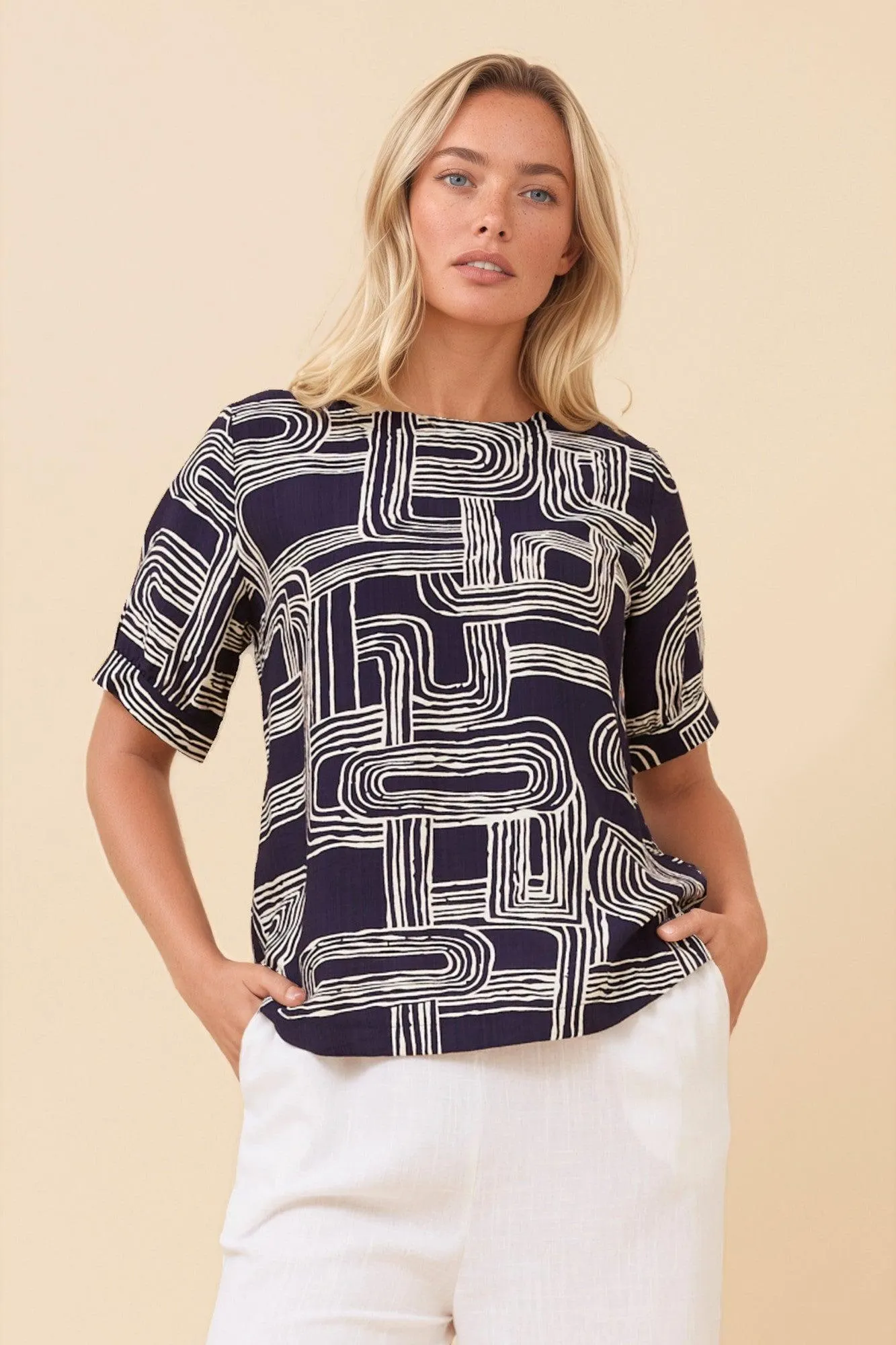 OSMOND ABSTRACT PRINT TOP