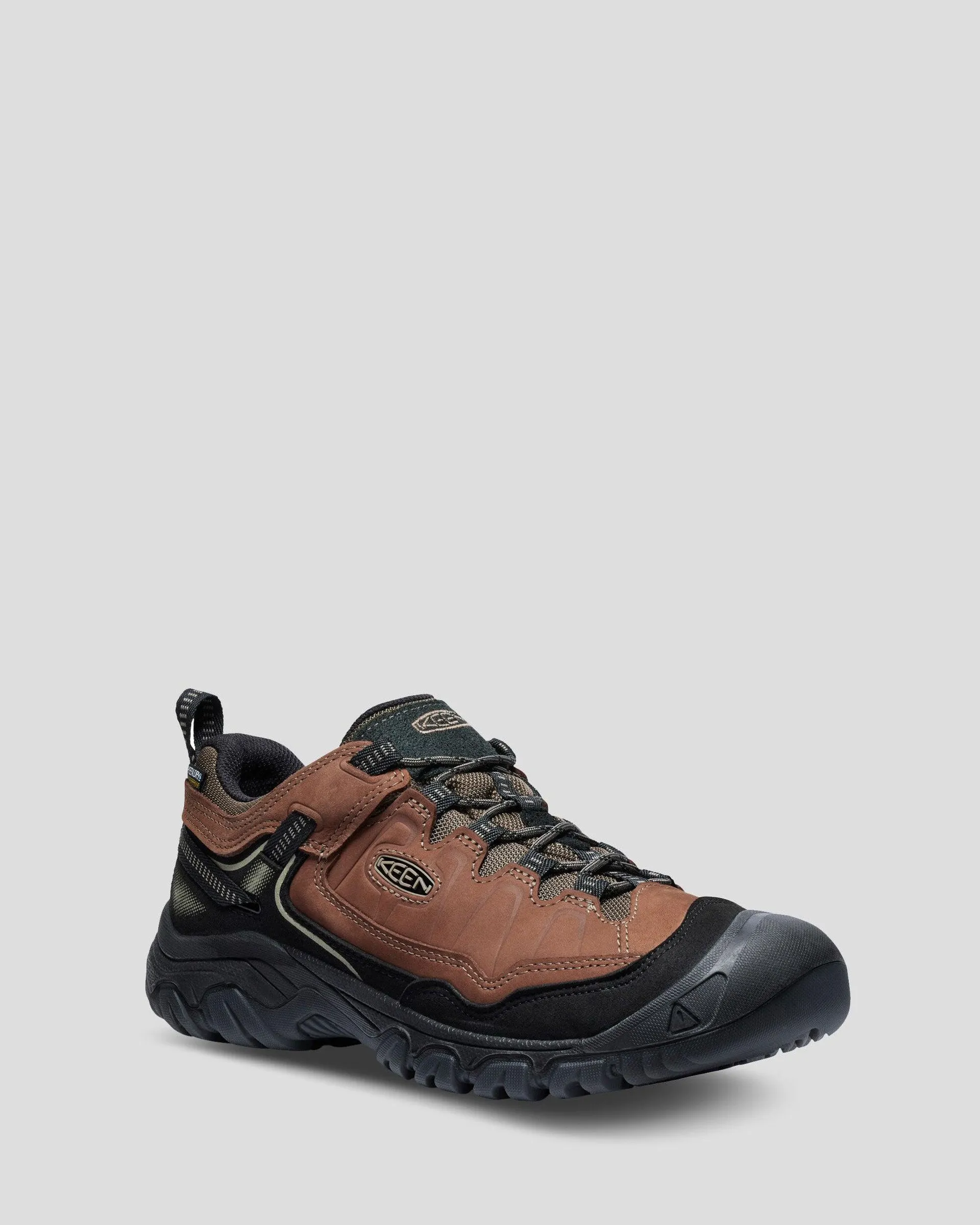 Men's Keen Targhee IV Waterproof Hiking Shoes - Bison/Brindle
