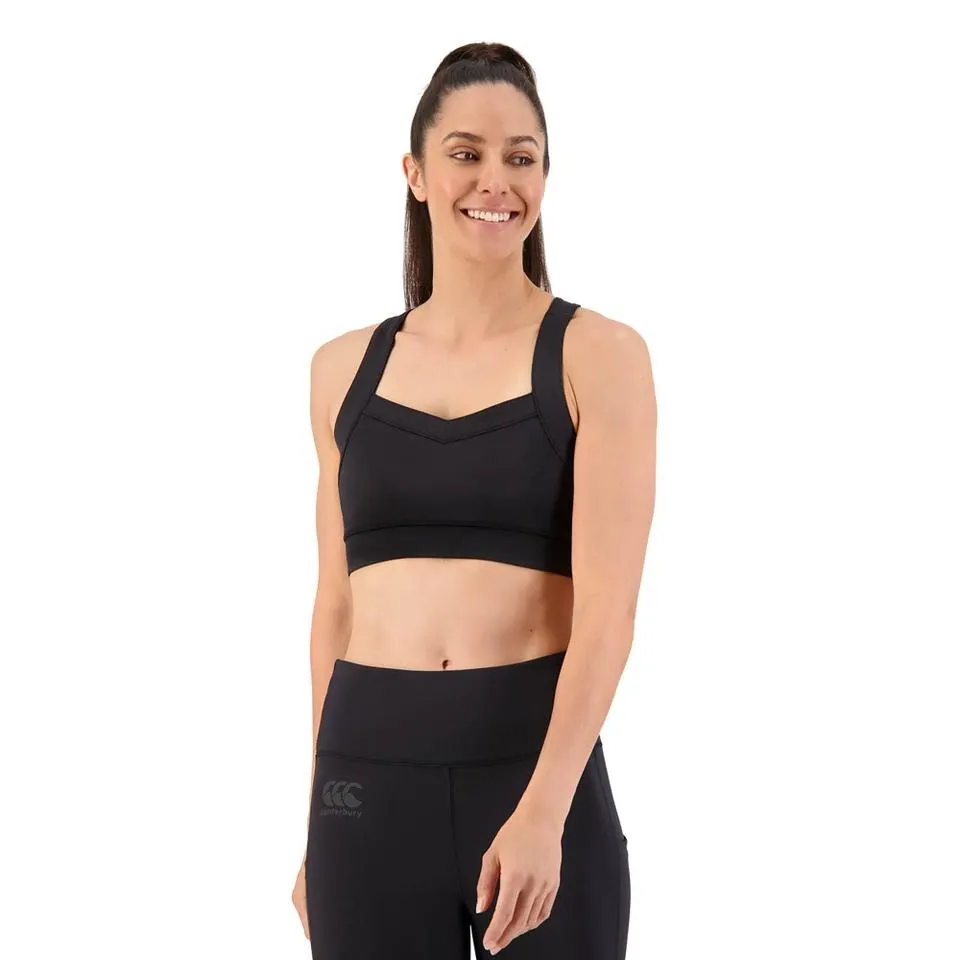 WOMEN'S VAPODRI TEMPO CROP TOP IN BLACK