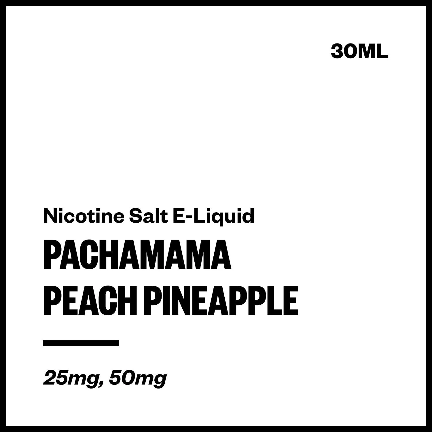 Pachamama - Peach Pineapple (Nic Salt E-Liquid 30ml)