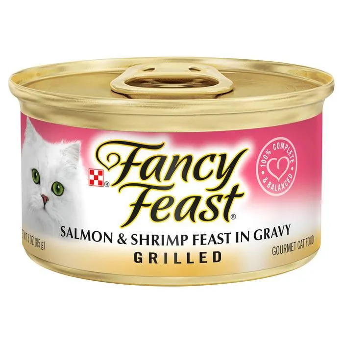 Fancy Feast Grilled Salmon & Shrimp Cat Food 85g