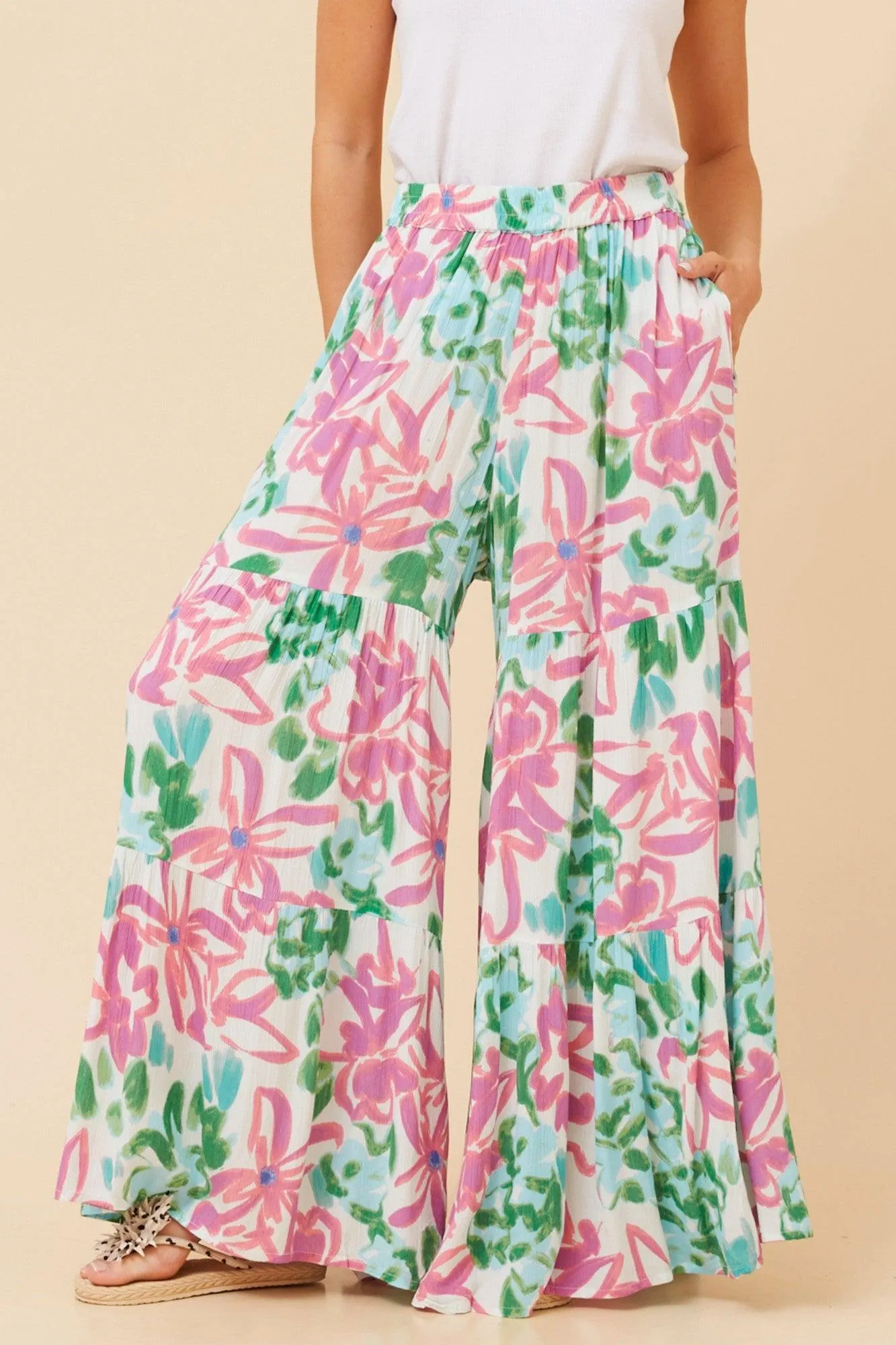 ZAELIA FLORAL PANTS