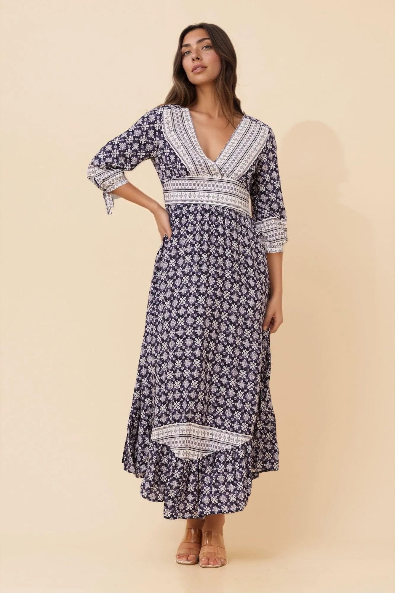 FLORAL BOHO MAXI DRESS