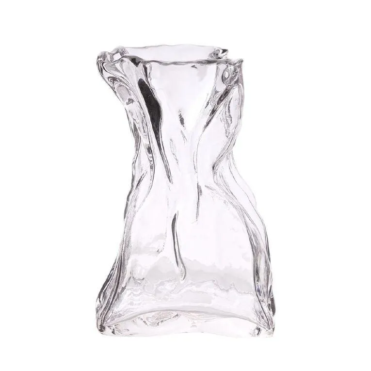 Living & Co Paperbag Glass Vase 22cm