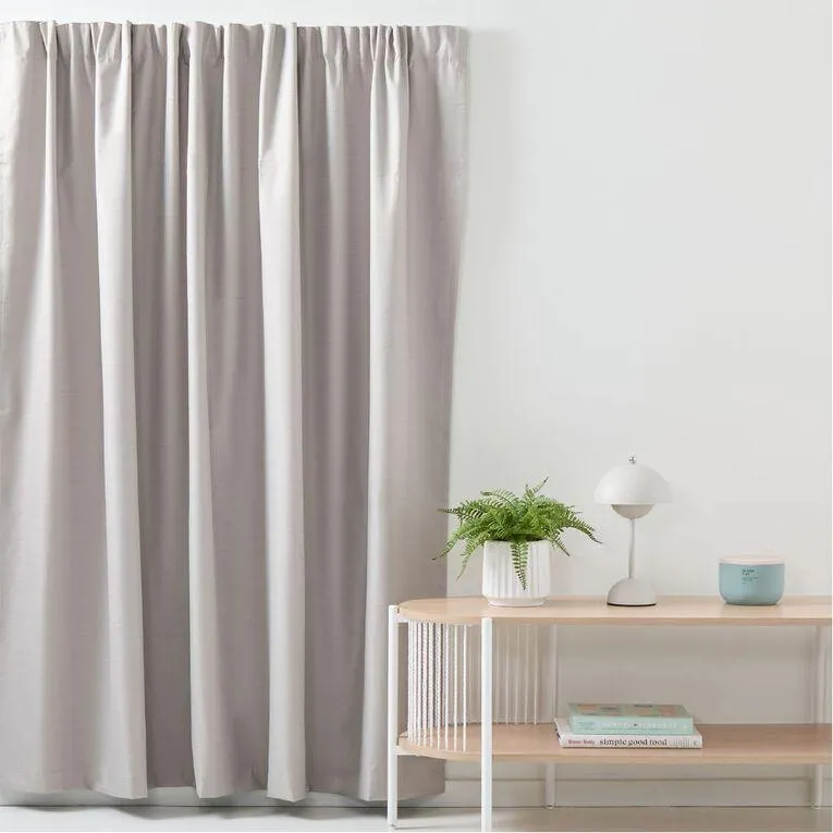 Living & Co Eden Curtains Grey 150-230cm Wide/160cm Drop