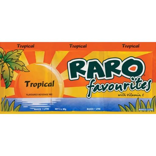Raro Sachets Drink Mix Tropical 3 Pack