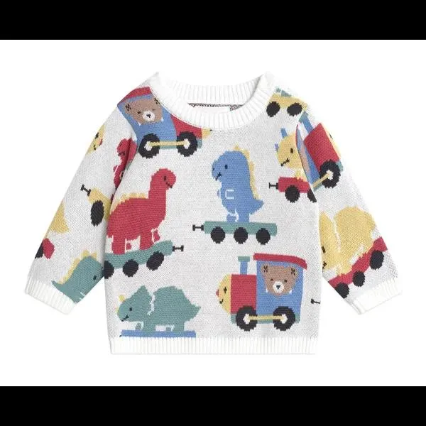 Huxbaby Dino Train Knit Pullover