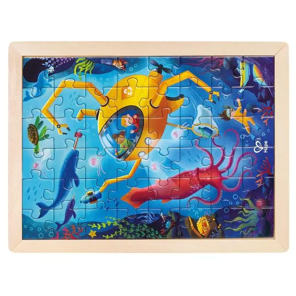 Hape Double Sided Ocean Rescue Colour Puzzle