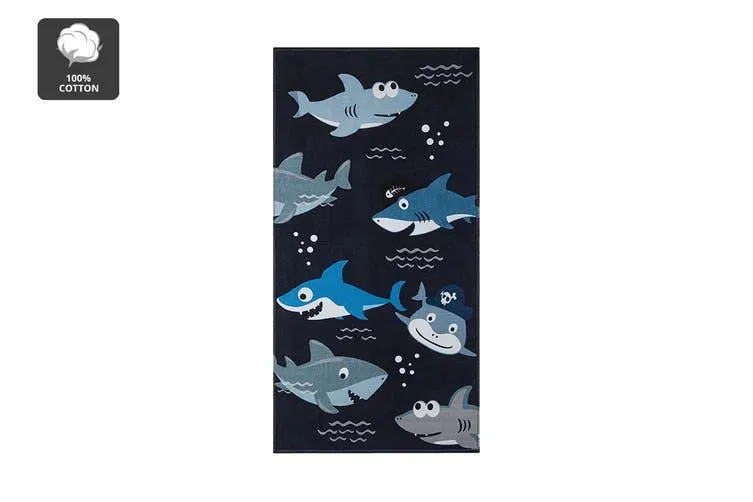 Ovela Baby Shark Kids Beach Towel